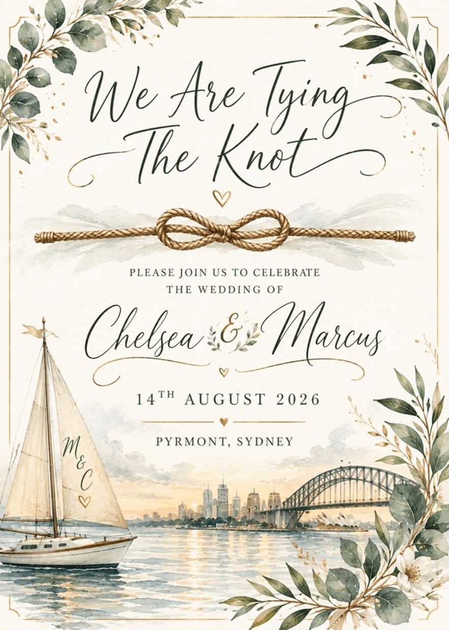 Invitation front